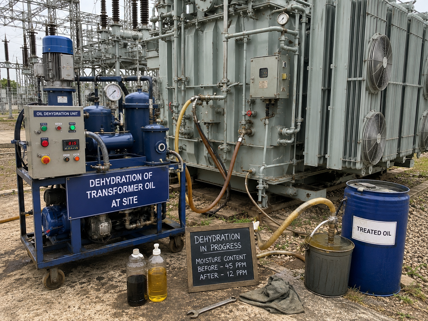 Dehydration of Oil